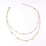 collier ras du cou lune étoile argent acier inoxydable plaqué or boutique bijoux en ligne