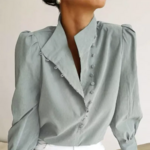 chemisier bleu chic femme en ligne