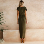 robe longue kaki femme casual chic mode printemps été 2021 la selection parisienne