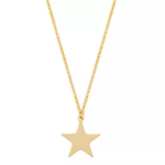 collier pendentif étoile plaqué or femme