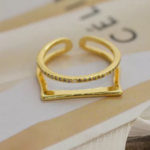 bague en cuivre laiton doré réglable tendance chic femme boutique la selection parisienne