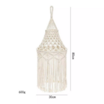 abat-jour macramé beige naturel en ligne