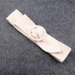 ceinture blanche écru large suédine robe combi femme originale chic