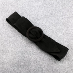 ceinture noire large suédine robe combi femme originale chic