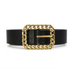 ceinture noire boucle dorée originale chic eshop tendance femme
