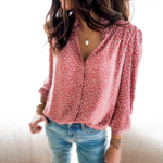 chemisier rose imprimé blanc femme en ligne