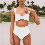 bikini blanc vintage chic femme