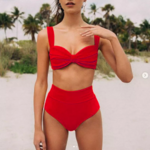 bikini rouge vintage chic femme