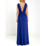robe bleu marine longue pour occasion femme cérémonie cocktail