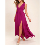 robe rose fushia occasion femme chic