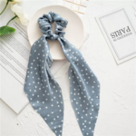 chouchou foulard imprimé floral bleu en ligne pas cher