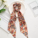 chouchou foulard imprimé floral bohème