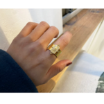 bague dorée ajustable idée cadeau femme