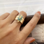 bague dorée ajustable tendance bohème en ligne