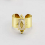 bague dorée ajustable