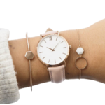 Montre St Germain femme cuir rose