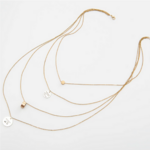 collier sautoir multi rang en bijou fantaisie pas cher