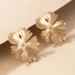 boucles doreilles fantaisie dorées florales