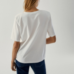 tee shirt blanc femme basique chic coton