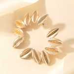 boucles doreilles dorées pendantes feuilles mariage invitée accessoire