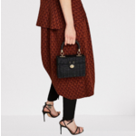 sac chic noir auteuil rotin