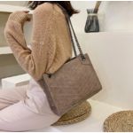 sac à main épaule cuir beige
