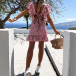 robe courte imprimée fleurie femme eshop mode