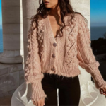 gilet rose femme