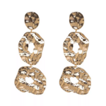 boucles doreilles pendantes dorées géométriques fantaisie bijou femme chic occasion mariage