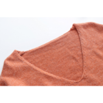 pull camel col v basique chic femme