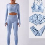 tenue de yoga brassière pantalon imprimé top