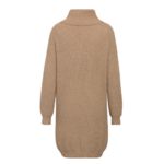 robe pull beige camel à col roulé mode femme