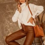 pull à col roulé blanc mode femme tendance