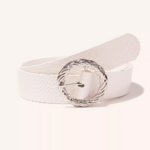 ceinture pas chère boucle ronde dorée torsadée tendance femme