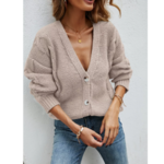 cardigan beige mode femme gilet hiver 2021