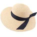 grand chapeau de paille femme print mixed beige