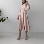 robe cocktail blanc écru dos nu femme robe chic soirée