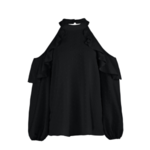 blouse blanche épaules dénudées haut tendance