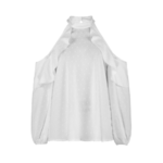 blouse blanche épaules dénudées tendance en ligne