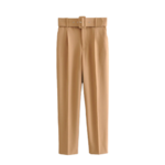 haute avec ceinture femme camel