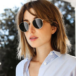 Lunettes de soleil rondes femme rétro