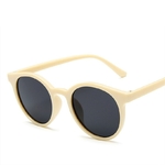 Lunettes de soleil femme vintage beige