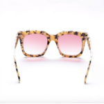 Lunettes de soleil femme carrées léopard