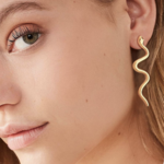 boucles doreilles pendantes torsadées dorées acier inoxydable bijou tendance 2022