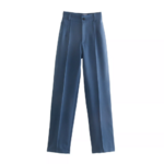 pantalon de tailleur bleu ciel chic femme tendance 2022