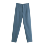 pantalon de tailleur bleu chic femme