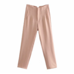 pantalon de tailleur rose clair chic femme