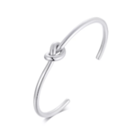 bracelet jonc argent acier inoxydable