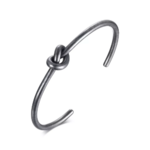 bracelet jonc argent acier inoxydable bijou tendance pas cher