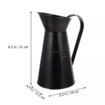 grand vase noir plantes fleurs rétro chic